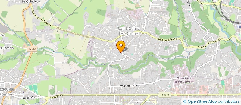 localisation de l'entreprise MADAME NICOLE PERRIER  SAINT-GENIS-LES-OLLIERES