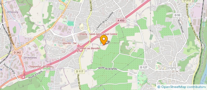 localisation de l'entreprise MADAME NICOLE PERROUX  SAINT-GENIS-LAVAL