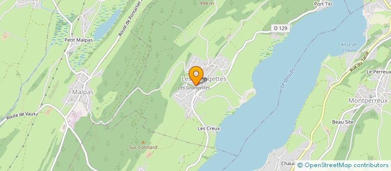 localisation de l'entreprise MADAME NICOLE PETIT  LES GRANGETTES