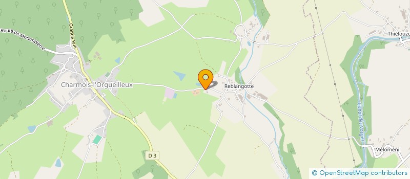 localisation de l'entreprise MADAME NICOLE PETITJEAN à CHARMOIS-L'ORGUEILLEUX