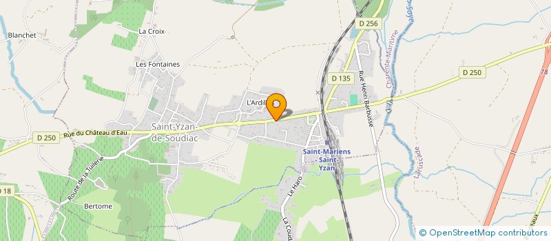 localisation de l'entreprise MADAME NICOLE PEYRONNE  SAINT-YZAN-DE-SOUDIAC