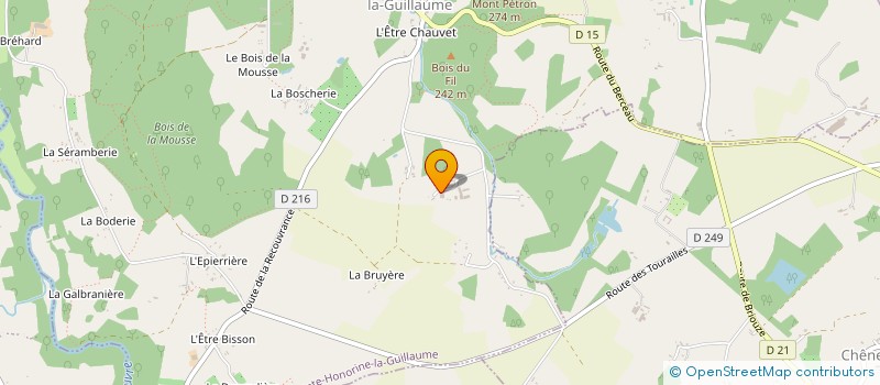 localisation de l'entreprise MADAME NICOLE PICARD à STE HONORINE LA GUILLAUME
