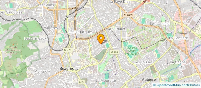 localisation de l'entreprise MADAME NICOLE PIERRE  CLERMONT FERRAND