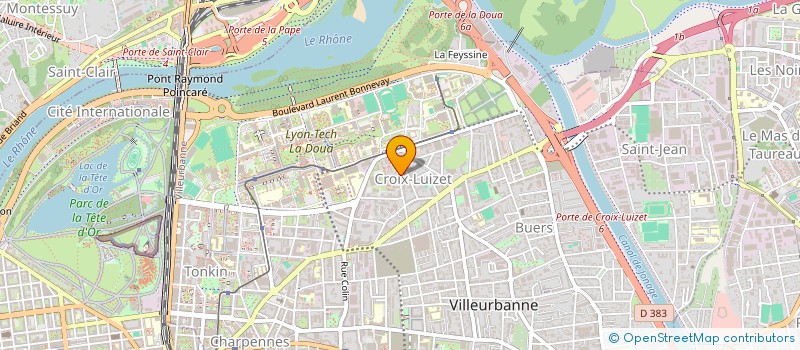 localisation de l'entreprise MADAME NICOLE PIRONNET  VILLEURBANNE