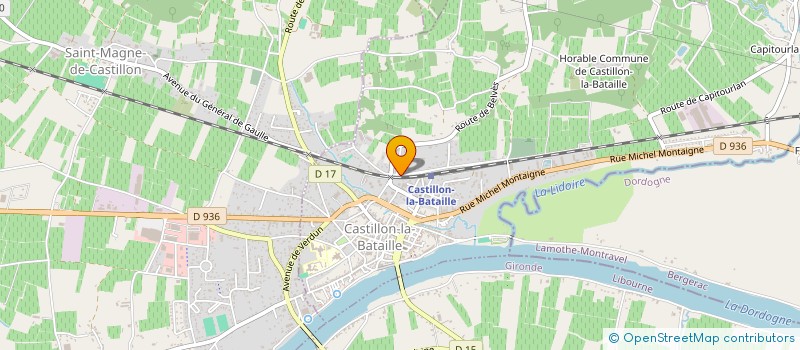 localisation de l'entreprise MADAME NICOLE POINOT  CASTILLON-LA-BATAILLE