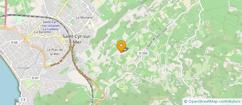 localisation de l'entreprise MADAME NICOLE POULARD à SAINT-CYR-SUR-MER