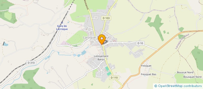 localisation de l'entreprise MADAME NICOLE POURCEL à LAROQUE-TIMBAUT