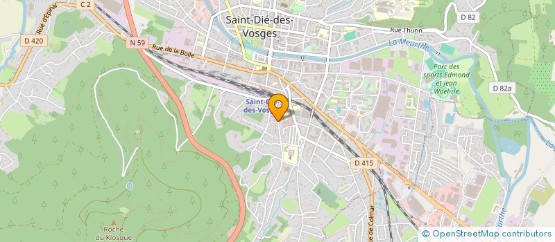 localisation de l'entreprise MADAME NICOLE POUTOT à SAINT-DIE-DES-VOSGES