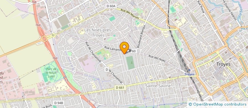 localisation de l'entreprise MADAME NICOLE PREVOT  SAINTE-SAVINE