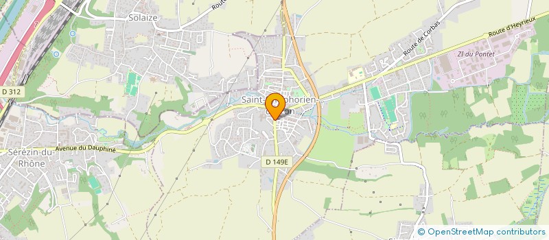 localisation de l'entreprise MADAME NICOLE RAGUET  SAINT-SYMPHORIEN-D'OZON