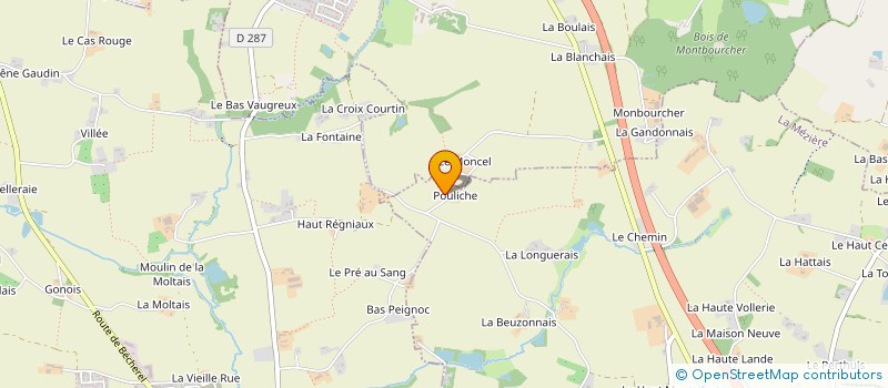 localisation de l'entreprise MADAME NICOLE RAOUX  LA MEZIERE