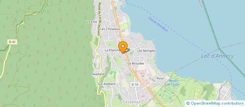 localisation de l'entreprise MADAME NICOLE RENAUD  SEVRIER