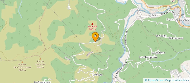 localisation de l'entreprise MADAME NICOLE REPPELIN  MEYRAS