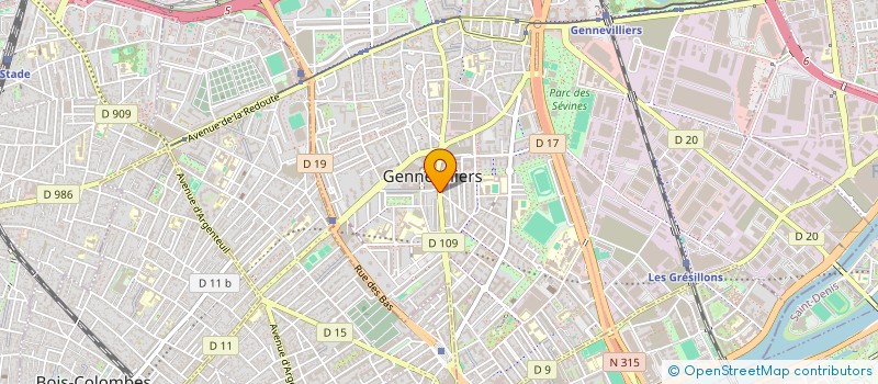 localisation de l'entreprise MADAME NICOLE RIO à GENNEVILLIERS