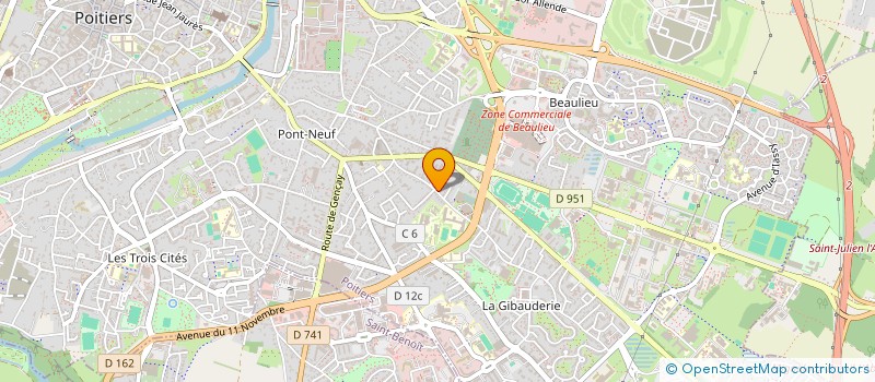 localisation de l'entreprise MADAME NICOLE RIOUX à POITIERS