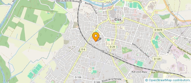 localisation de l'entreprise MADAME NICOLE RIVET à DAX