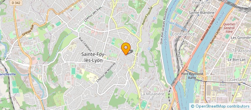 localisation de l'entreprise MADAME NICOLE RIVOIRE  SAINTE-FOY-LES-LYON