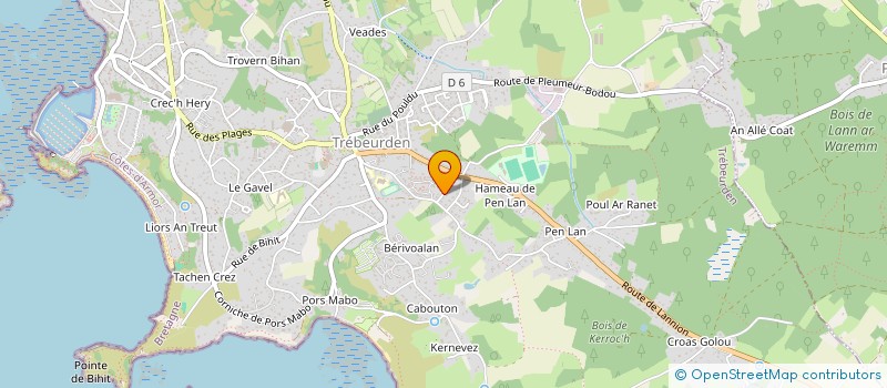 localisation de l'entreprise MADAME NICOLE ROBERT à TREBEURDEN