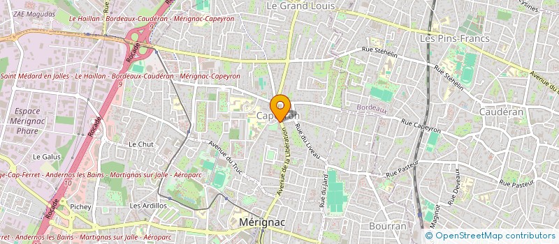 localisation de l'entreprise MADAME NICOLE ROBINE  MERIGNAC