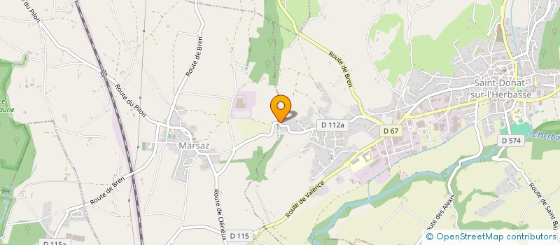 localisation de l'entreprise MADAME NICOLE RODET  SAINT-DONAT-SUR-L'HERBASSE