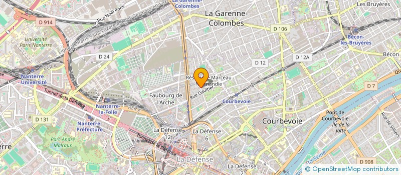 localisation de l'entreprise MADAME NICOLE RODOT à COURBEVOIE