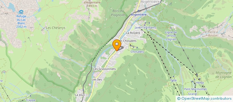 localisation de l'entreprise MADAME NICOLE ROSSI  CHAMONIX-MONT-BLANC