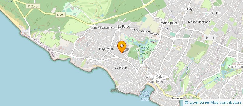 localisation de l'entreprise MADAME NICOLE ROUSSEAU  SAINT-PALAIS-SUR-MER