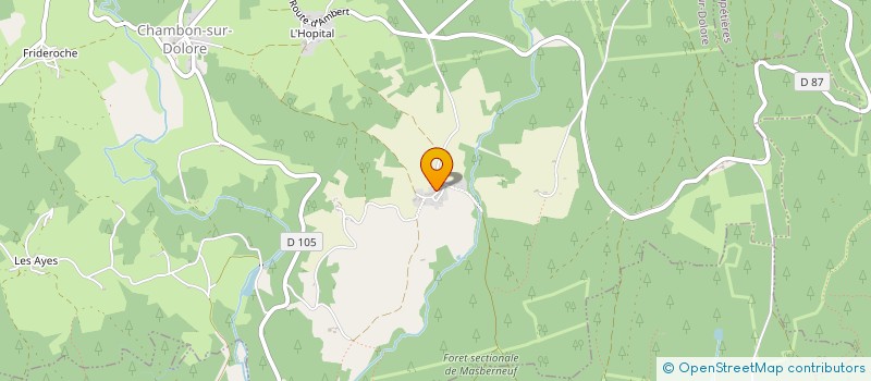localisation de l'entreprise MADAME NICOLE ROUSSEL à CHAMBON-SUR-DOLORE