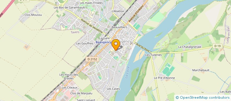 localisation de l'entreprise MADAME NICOLE ROUSSILLAT  BEAUGENCY