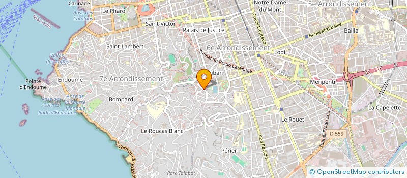 localisation de l'entreprise MADAME NICOLE RUTIGLIANO à MARSEILLE