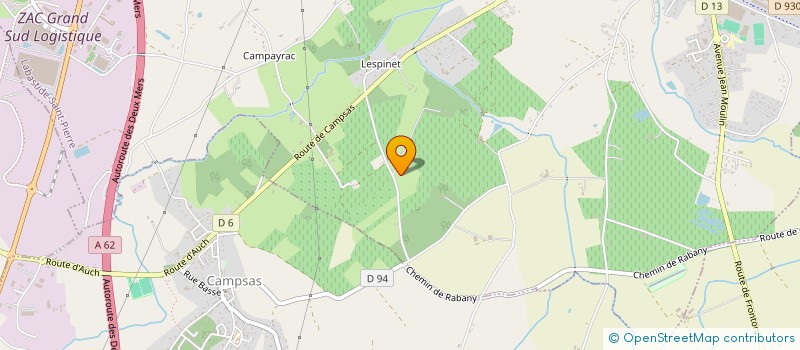 localisation de l'entreprise MADAME NICOLE SABRIE  ORGUEIL