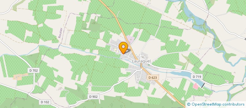 localisation de l'entreprise MADAME NICOLE SANTOUIL  LAURAGUEL