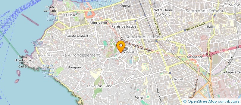 localisation de l'entreprise MADAME NICOLE SARRADON à MARSEILLE