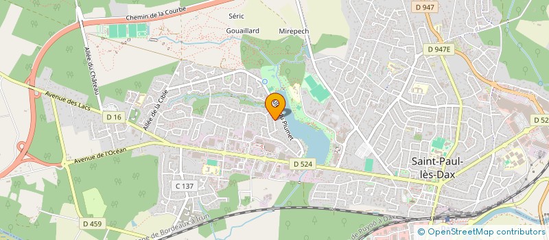 localisation de l'entreprise MADAME NICOLE SARRERE  SAINT-PAUL-LES-DAX