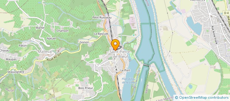 localisation de l'entreprise MADAME NICOLE SARTRE  SAINT-PIERRE-DE-BUF