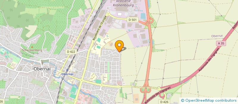 localisation de l'entreprise MADAME NICOLE SCHNEEBERGER  OBERNAI