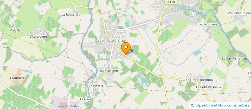 localisation de l'entreprise MADAME NICOLE SORIN  SAINT-COLOMBAN