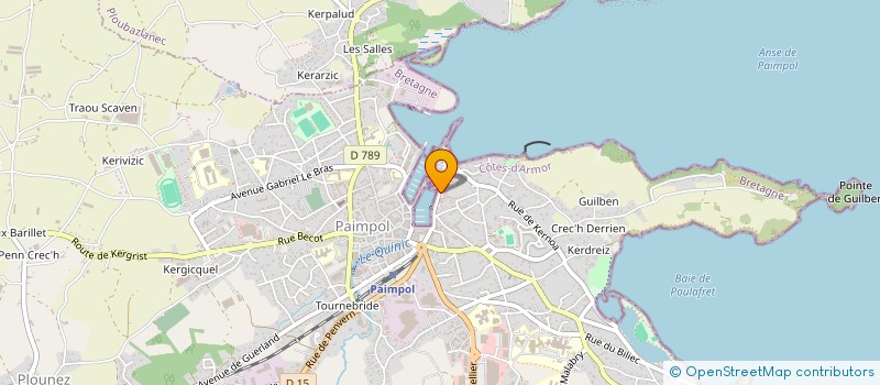 localisation de l'entreprise MADAME NICOLE SOUETRE  PAIMPOL