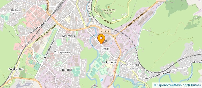localisation de l'entreprise MADAME NICOLE SOULARD à AURILLAC