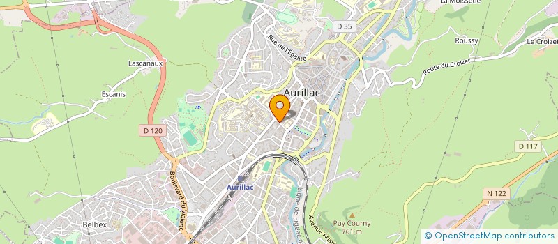 localisation de l'entreprise MADAME NICOLE SOULENQ à AURILLAC