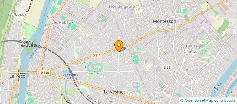 localisation de l'entreprise MADAME NICOLE SOULET  LE VESINET