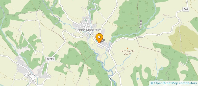 localisation de l'entreprise MADAME NICOLE SOUM-GLAUDE  CENNE-MONESTIES