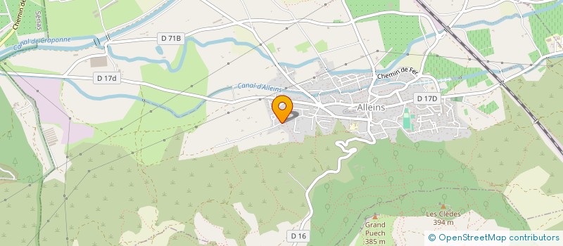 localisation de l'entreprise MADAME NICOLE SOUYEAUX  ALLEINS