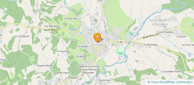 localisation de l'entreprise MADAME NICOLE SPERANZA  EXCIDEUIL