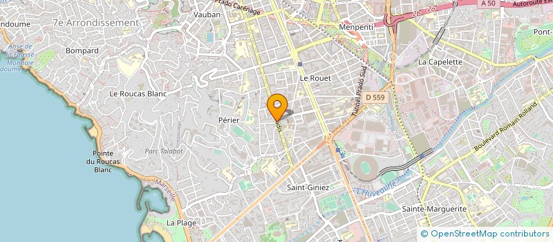 localisation de l'entreprise MADAME NICOLE SPORTES à MARSEILLE