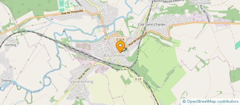 localisation de l'entreprise MADAME NICOLE STREIFF  HEINING-LES-BOUZONVILLE