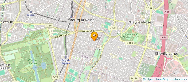 localisation de l'entreprise MADAME NICOLE SURREL à BOURG-LA-REINE