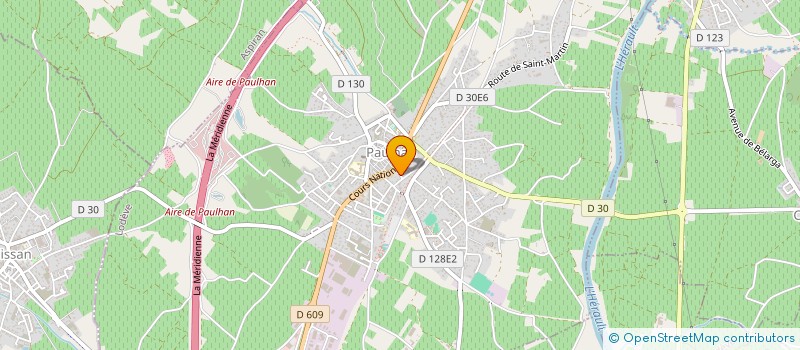 localisation de l'entreprise MADAME NICOLE SYLVESTRE  PAULHAN