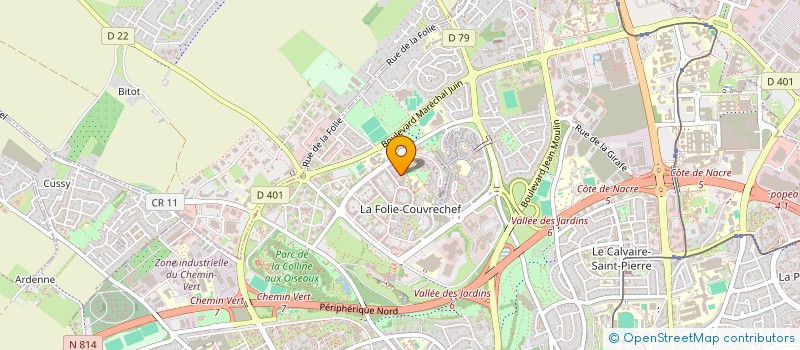 localisation de l'entreprise MADAME NICOLE TANNIERE  CAGNY