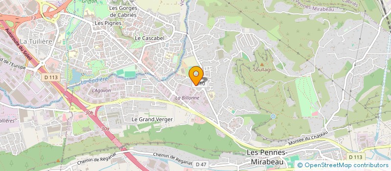 localisation de l'entreprise MADAME NICOLE TCHILGADIAN à LES PENNES-MIRABEAU